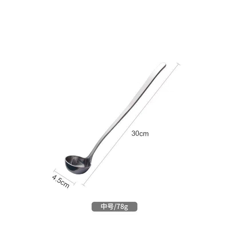 Extended and Thickened 304 Stainless Steel Long-Handle Measuring Spoon