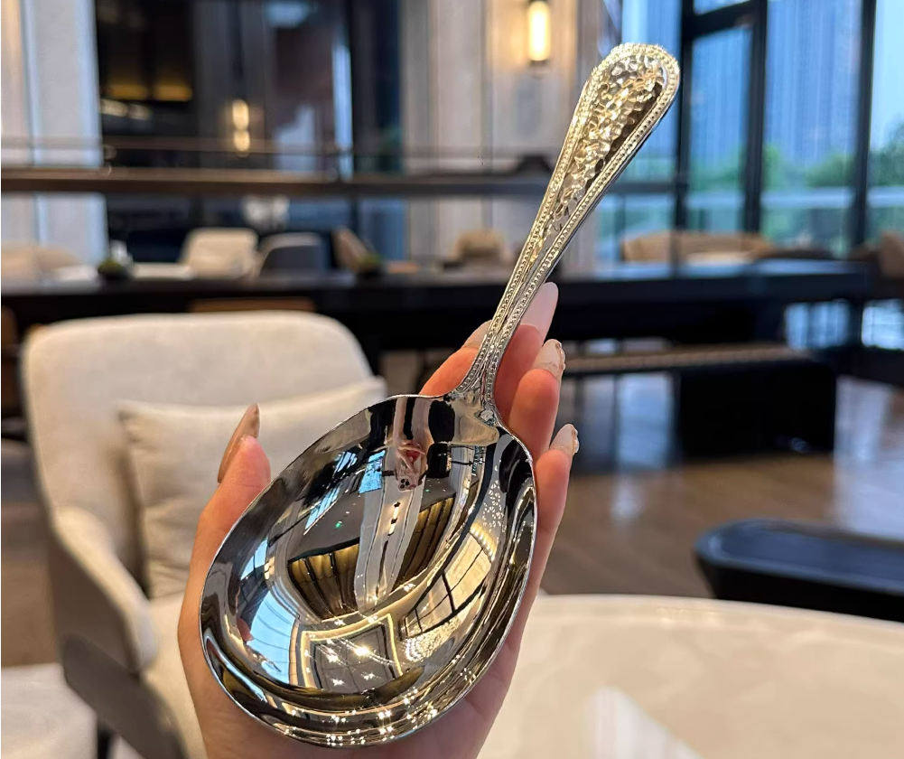 316 stainless steel large soup spoon porridge spoon meal sharing hot pot spoon