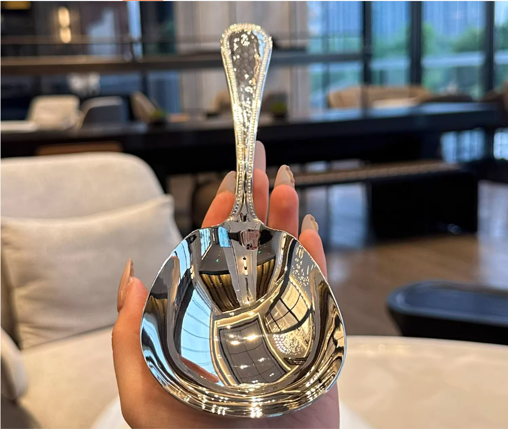 316 stainless steel large soup spoon porridge spoon meal sharing hot pot spoon