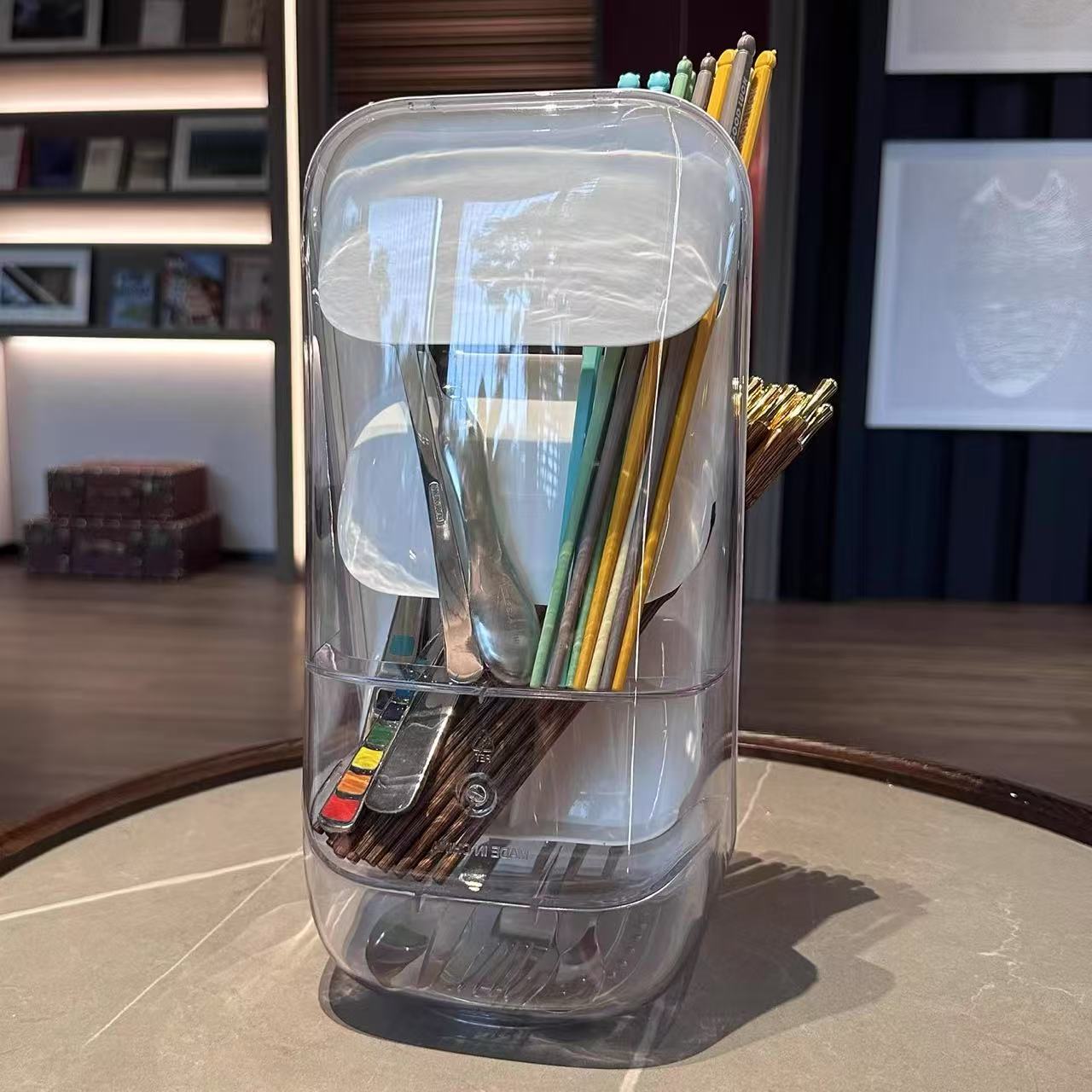 Chopsticks Storage Box Countertop Multifunctional Kitchen Cutlery Spoon Storage Rack Drain