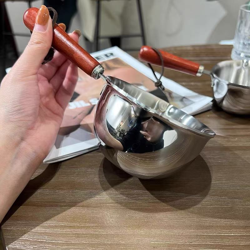 18/10 stainless steel oil pouring pot hot oil special pot mini stir-fry pouring oil