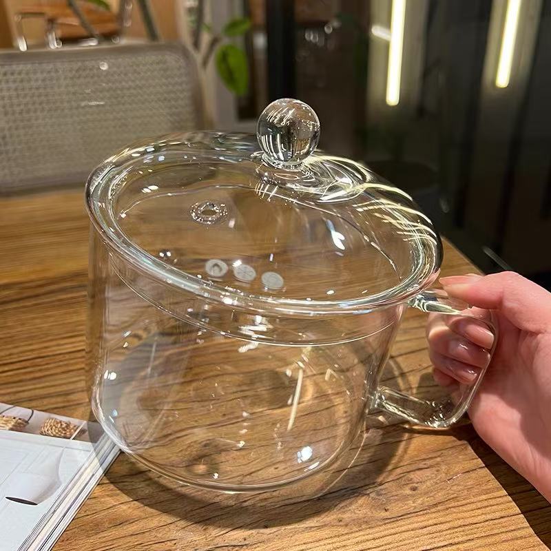 High borosilicate glass pot electric ceramic stove open fire high temperature instant noodle white fungus soup pot