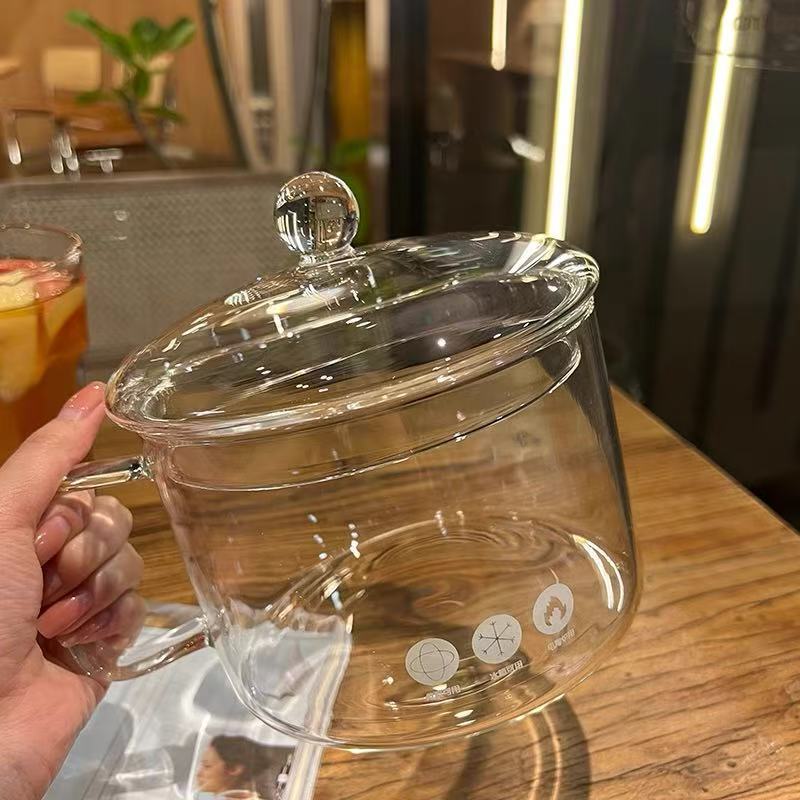 High borosilicate glass pot electric ceramic stove open fire high temperature instant noodle white fungus soup pot
