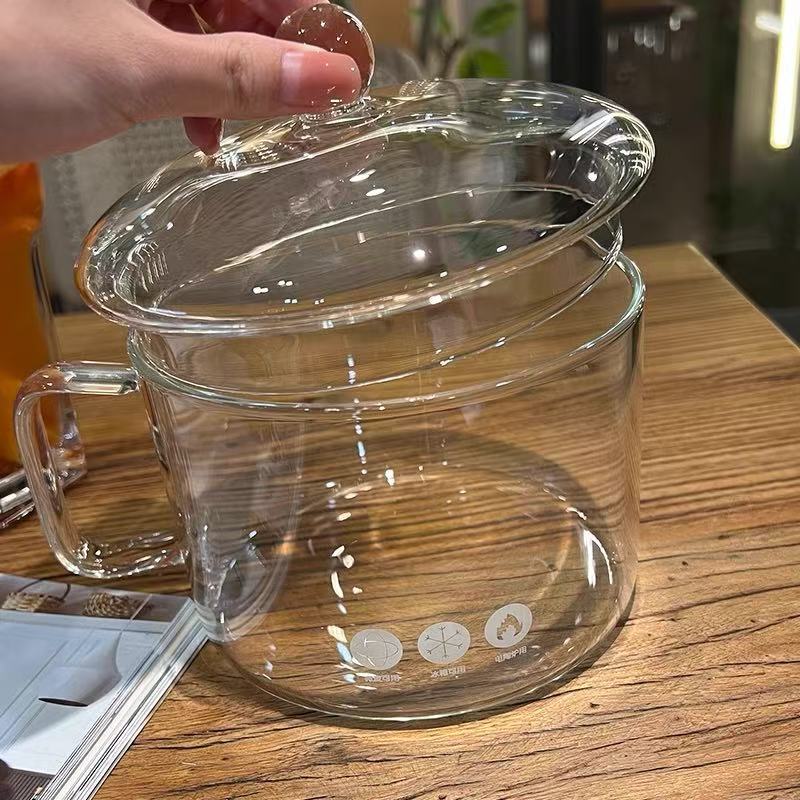 High borosilicate glass pot electric ceramic stove open fire high temperature instant noodle white fungus soup pot