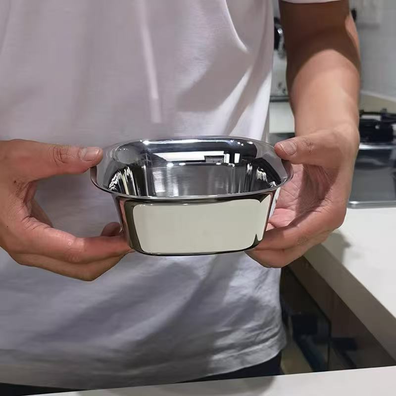 304 stainless steel thickened square small bowl side dish bowl fruit snack bowl high-end small cooking bowl