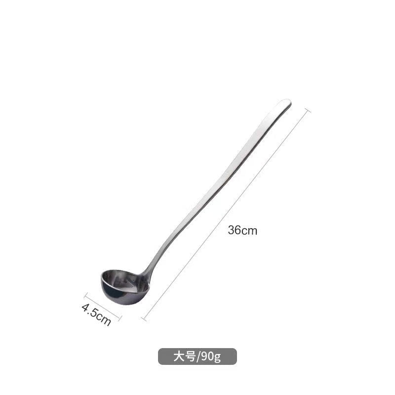 Extended and Thickened 304 Stainless Steel Long-Handle Measuring Spoon