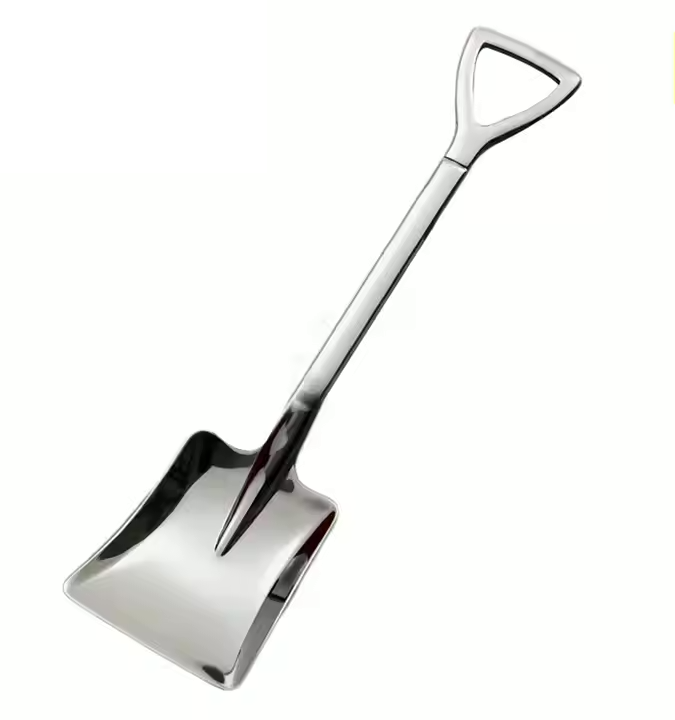 Flat Square Head Metal Spatula Spoon for Watermelon, Desserts and Ice Cream