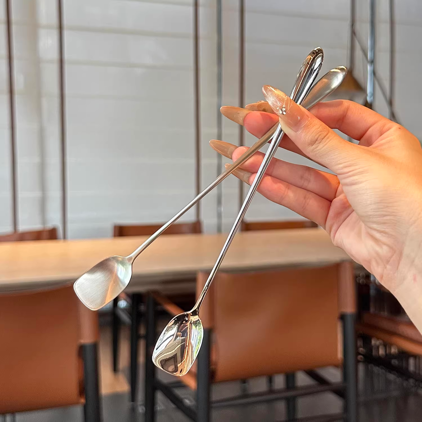 316 Stainless Steel Long-Handle Coffee Spoon