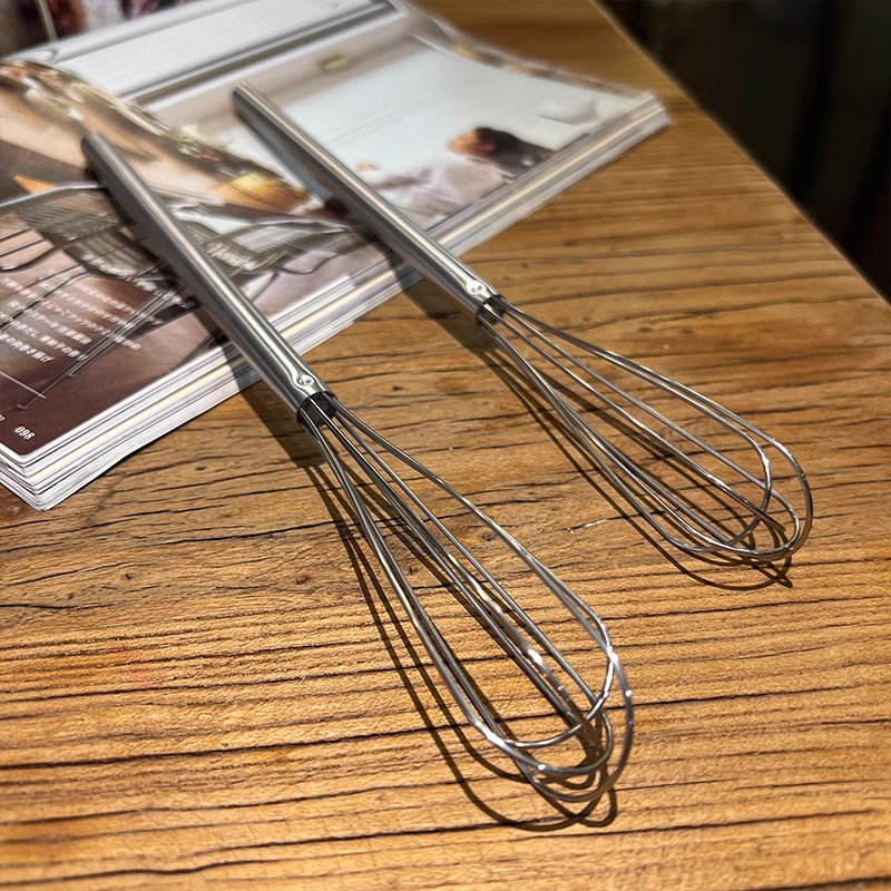 304 Stainless Steel Small Manual Whisk, Handheld Mixing Rod, Lightweight Egg Beater
