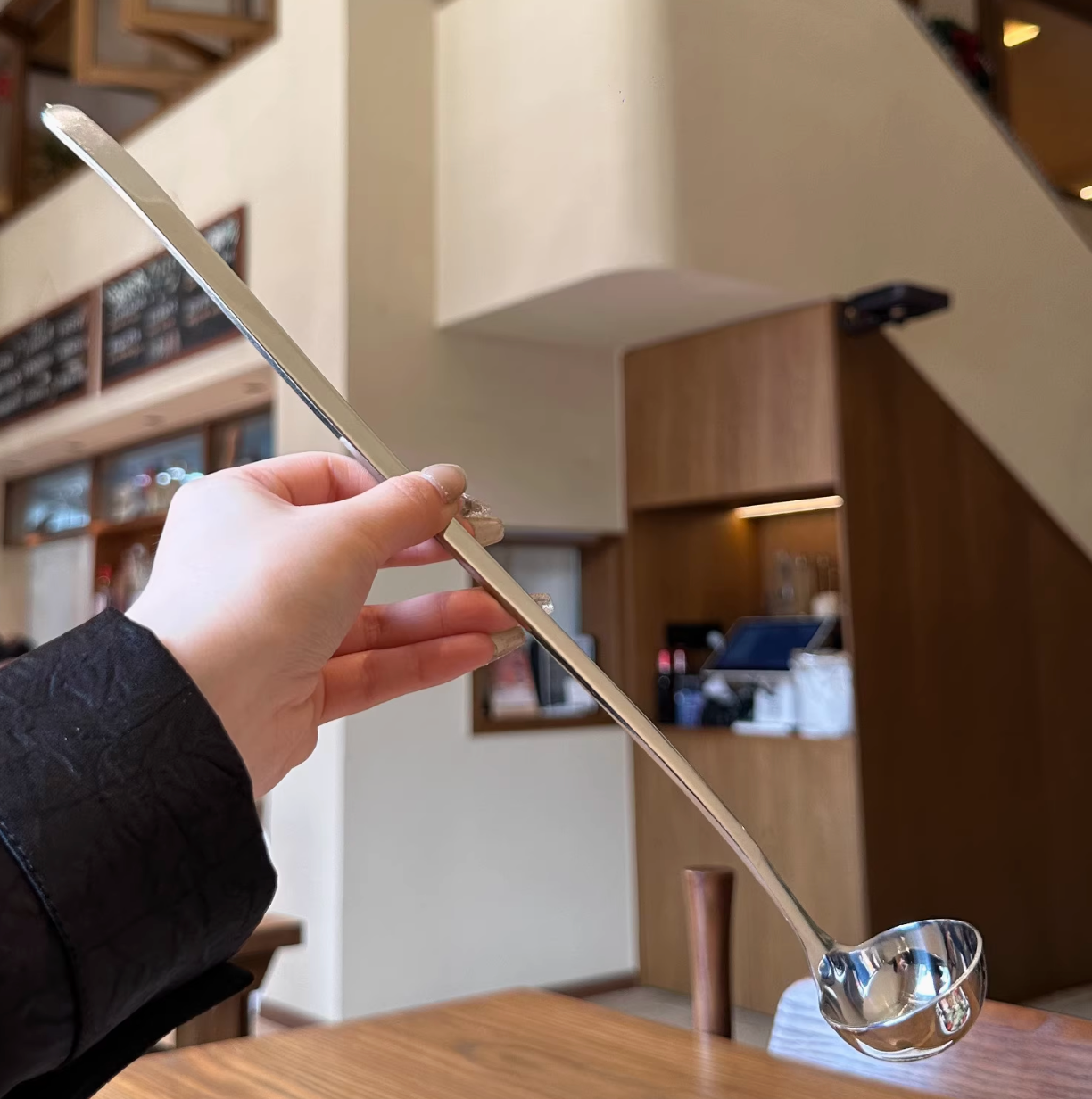 Extended and Thickened 304 Stainless Steel Long-Handle Measuring Spoon