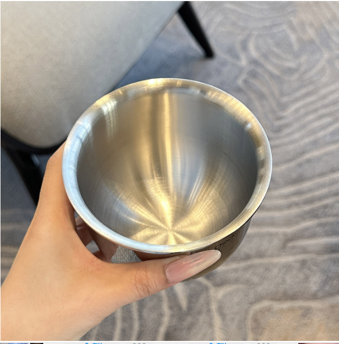 Thickened 18-10 stainless steel garlic pounder solid Chinese medicine grinding jar pounding jar