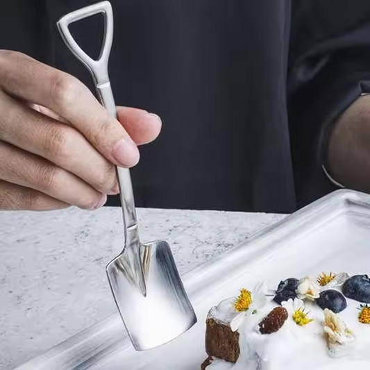 Flat Square Head Metal Spatula Spoon for Watermelon, Desserts and Ice Cream