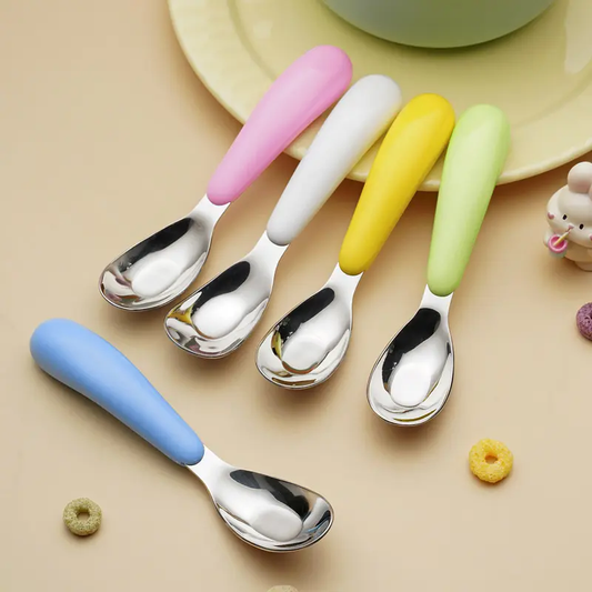 316L Stainless Steel Baby Feeding Spoon/Weaning Spoon with Storage Case