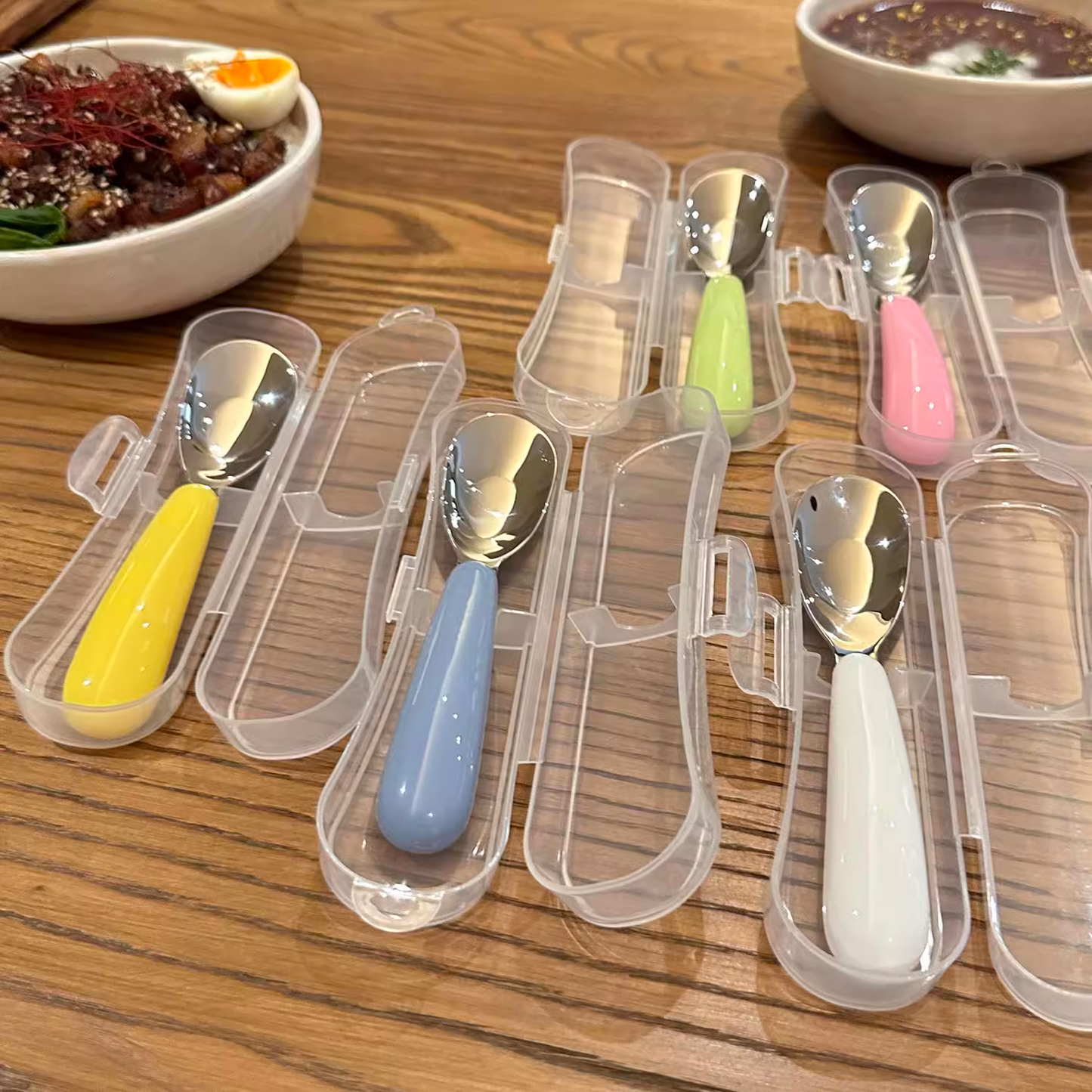 316L Stainless Steel Baby Feeding Spoon/Weaning Spoon with Storage Case