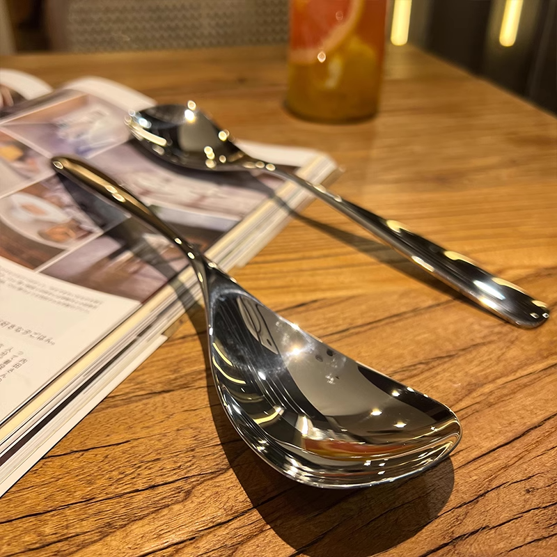 18/10 Stainless Steel Serving Spoon - For Rice, Individual, Buffet Use